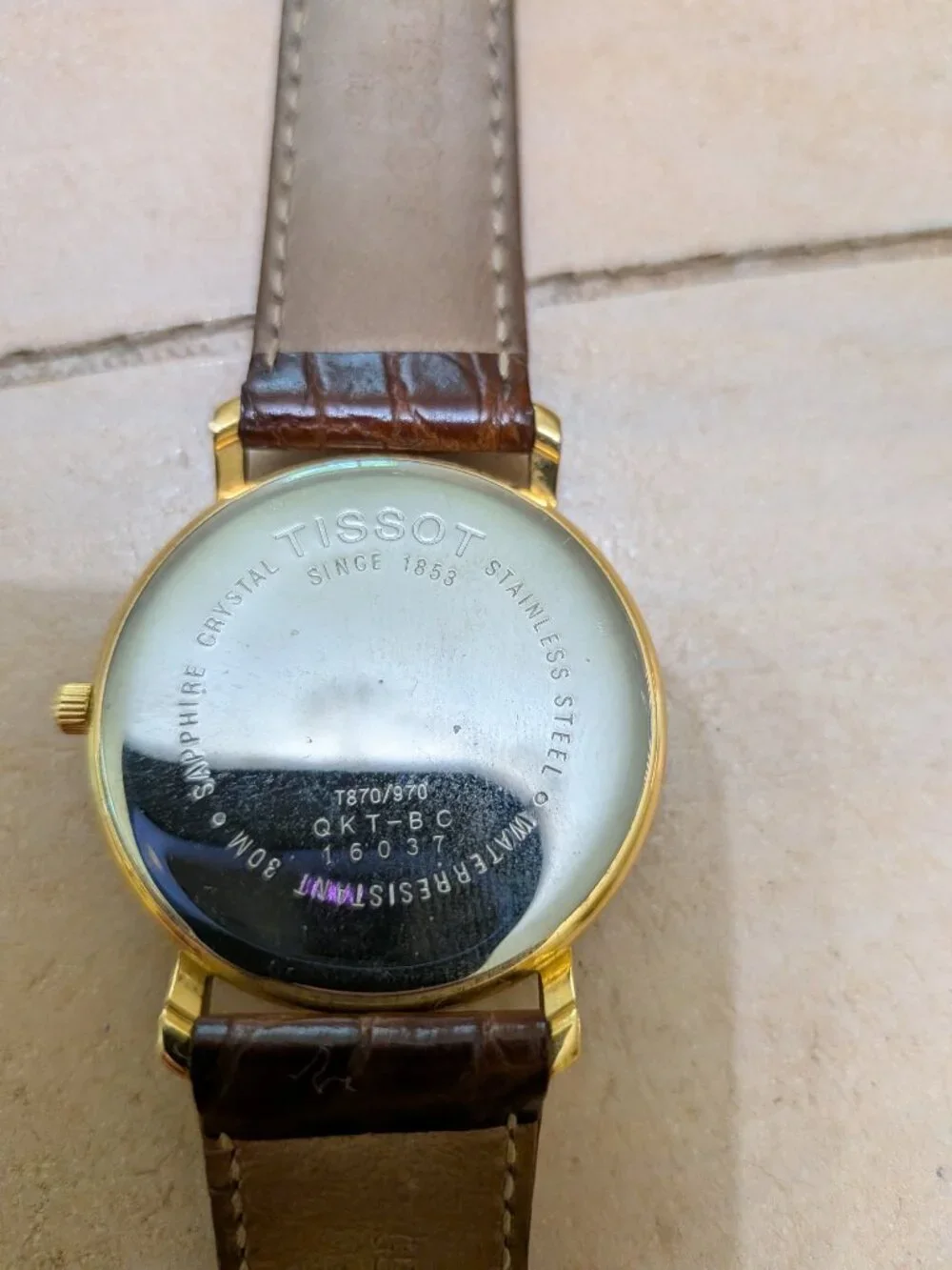 Tissot 1853 Swiss Quartz Gold Tone Dress Watch w/ Box and Paperwork